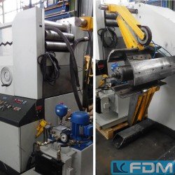 Sheet metal working / shaeres / bending - decoiler straightening machine - HENSEL RH 9.80-500 / BSH 3-500