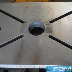 Other accessories for machine tools - bolster plate - AUFSPANNPLATTE 640 x 450