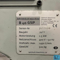 Pillar Drilling Machine - OPTIMUM B40 GSP